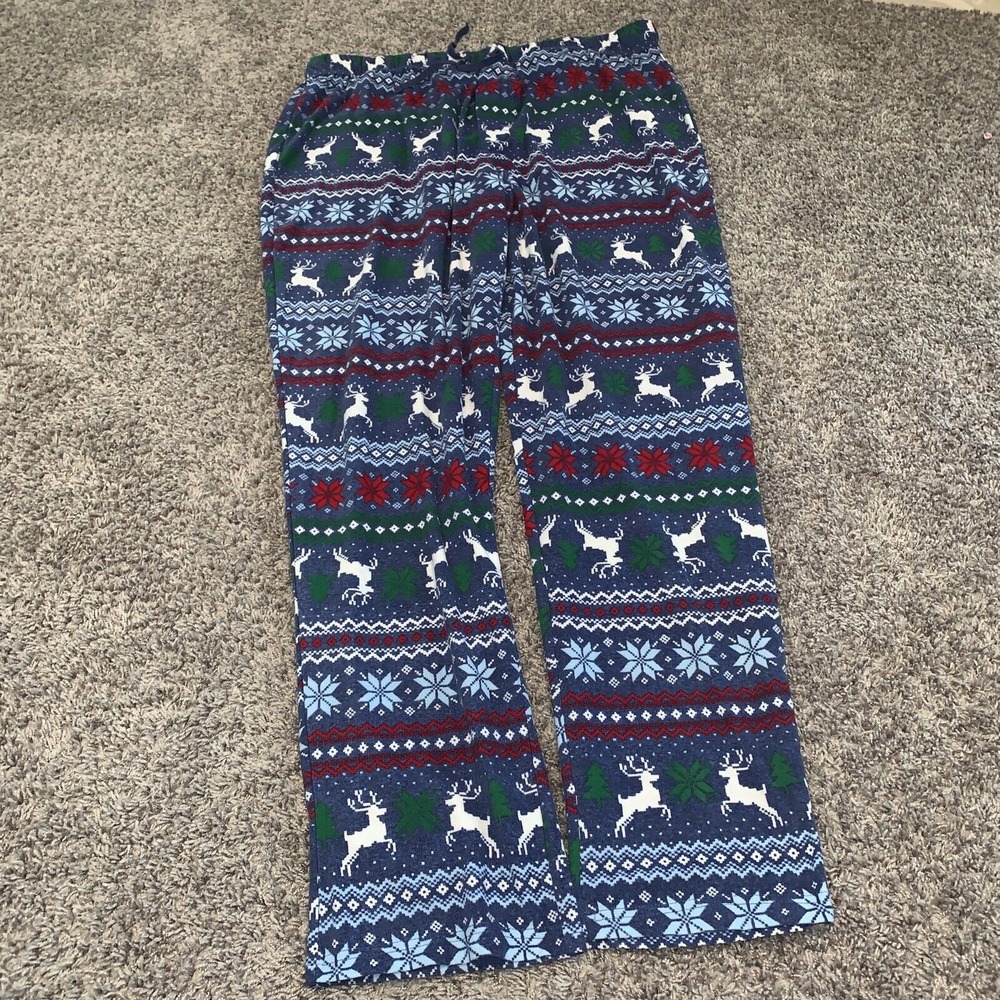 Men's Sleepwear Pants Pajama‎ Size XL Tall Christmas Holiday